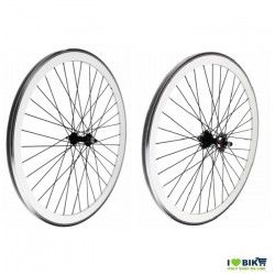 Wheels Fixed 28 36 spokes Hubs on bearings colour White RMS - 2
