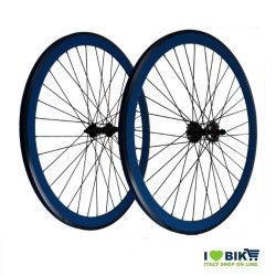 Wheels Fixed 28 36 spokes Hubs with balls colour Dark Blue RMS - 1