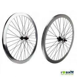 Wheels Fixed 28 36 spokes Hubs on bearings colour Silver Natural RMS - 1