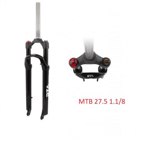 27.5 Mtb aluminium suspension fork 1.1/8 Haed-Set  - 1