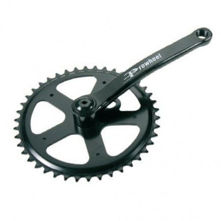 Crank iron framework with 42 teeth black (R + L) RMS - 1