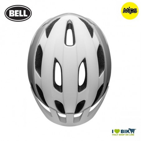 BELL TRACE MATTE WHITE/SILVER MIPS  - 3
