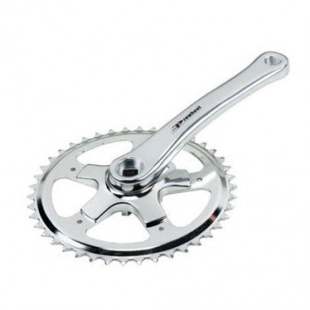 Crank aluminum framework with 42 teeth (R + L) PROWHEEL - 1