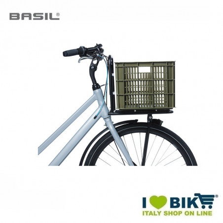 Cesto Basil Crate Verde Muschio Anteriore/Posteriore 40 Ltr Tg L BIKE PARTS - 4