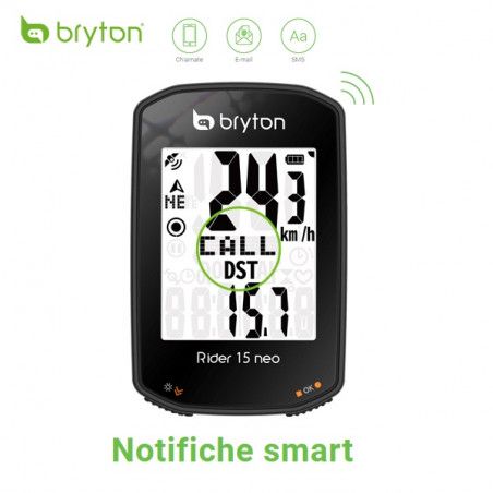 Ciclocomputer Bryton Rider 15 Neo NE Gps con sensore di cadenza  - 1