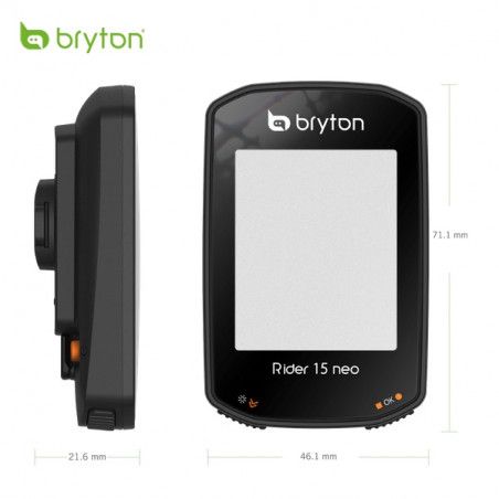 Ciclocomputer Bryton Rider 15 Neo NE Gps con sensore di cadenza  - 2