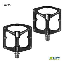 Pair of BRN Flat Carbon 6-pin pedals Black BRN - 1