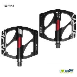 Coppia pedali BRN Flat 6 pin Rossi BRN - 1