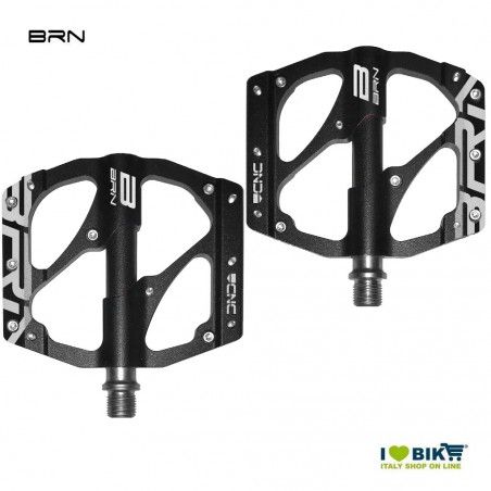 Pair of BRN Flat Flat 6-pin pedals Black BRN - 1