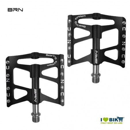 Pair of BRN Flat CNC- Carbon 8 pin Black pedals BRN - 1