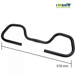 aluminum handlebar black TOURING RMS - 1 2