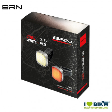 KIT for front and rear lights Cube 70Lm + Cube 20Lm BRN - 1