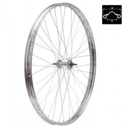 Wheel 26 1/2 R Chrome-plated steel front  - 1