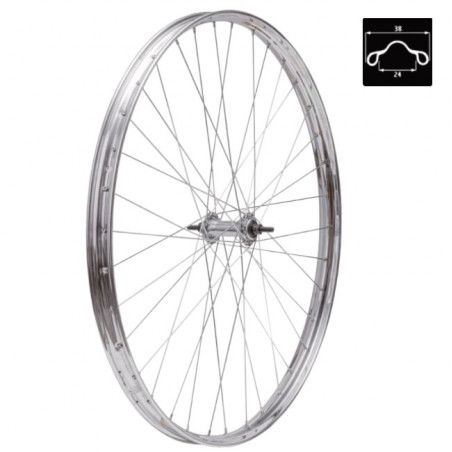 Ruota 26 1/2 R Acciao cromato Posteriore  - 1