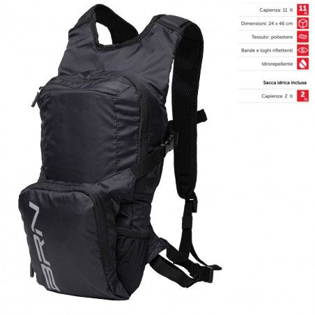 Backpack BRN MEDIUM BLACK 11 litres  - 2