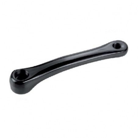 Crank aluminum bent black 170 mm  - 1