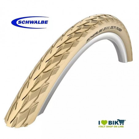 COPERTONE SCHWALBE DELTA CRUISER PLUS ACTIVE LINE CREMA MISURE VARIE BIKE PARTS - 1