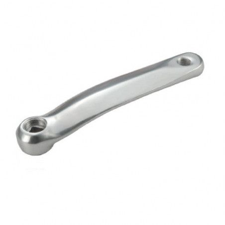 Crank in folded aluminum silver glossy type C101 170 mm  - 1