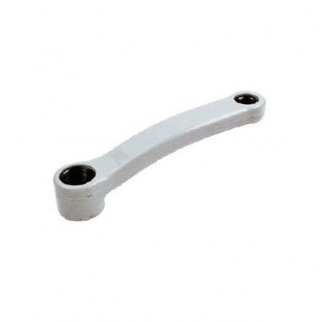 Pedivella plastificata piegata grigia 150 mm  - 1
