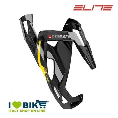 Bottle cage Elite Custom Race Plus Glossy black / yellow Elite - 1