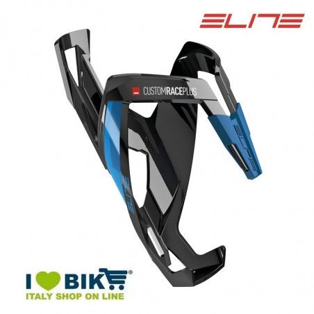 Bottle cage Elite Custom Race Plus Glossy black/blue Elite - 1