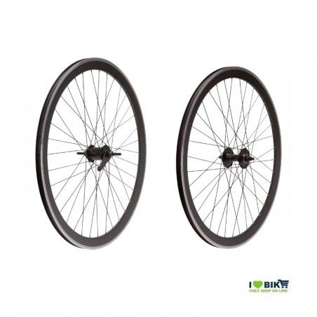 Wheels Fixed Counterpedal 28 36 spokes Hubs on bearings color black RMS - 1