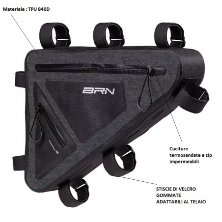 BORSA NOMAD AL TRIANGOLO XL NERA BRN - 2