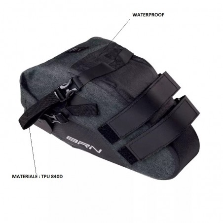 NOMAD SADDLE BAG M BLACK BRN - 2