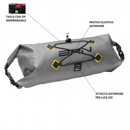 NOMAD HANDLEBAR BAG GREY BRN - 2