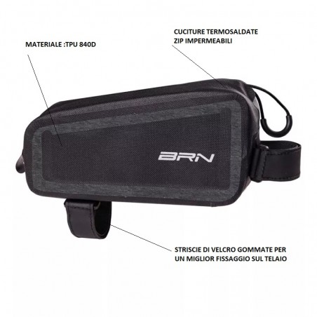 NOMAD BAG ON UPPER FRAME S BLACK BRN - 2