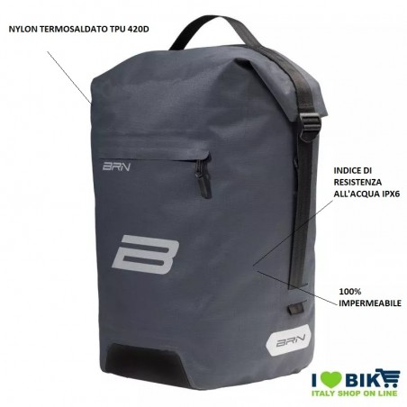 BORSA BRN BIKE TRAVEL POSTERIORE 20 L BRN - 5