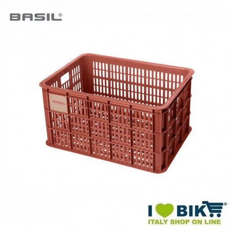 Cesto Basil Crate Rosso Terra Anteriore/Posteriore 40 Ltr Tg L BIKE PARTS - 1