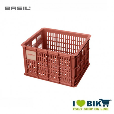 Cesto Basil Crate Rosso Terra Anteriore/Posteriore 29,5 Ltr Tg M BIKE PARTS - 1