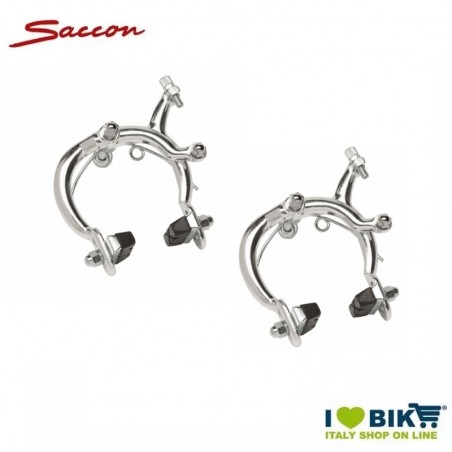 Paio freni in alluminio Sport/Olanda SILVER(tiraggio SX)  - 1