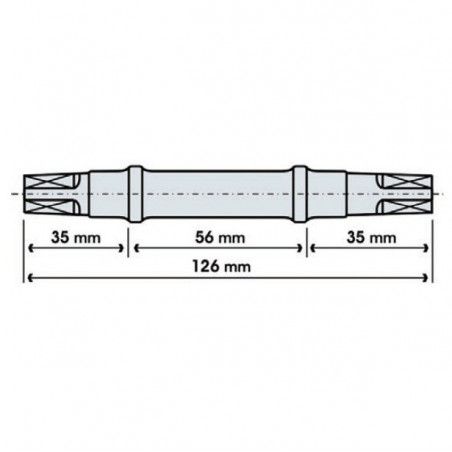 Perno movimento centrale quadro tipo B  - 1
