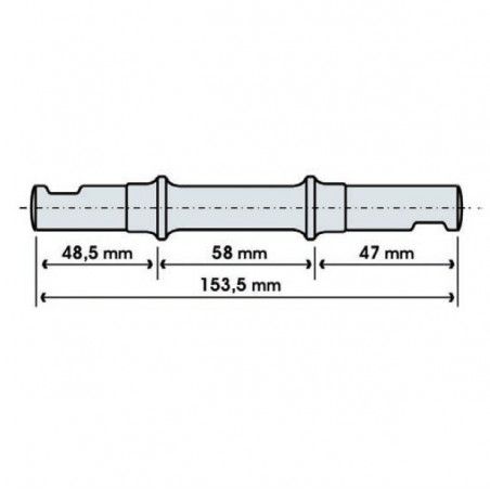 pin type bracket chiavella long  - 1