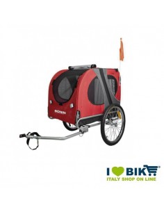 Carrellino porta animali max 40 kg rosso/grigio NFUN - 1