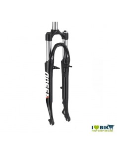 Forcella 28 City ammortizzata in alluminio a filetto 25,4 regolabile con Lock-Out  - 1