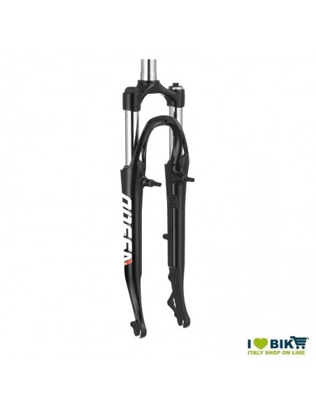 Forcella 28 City ammortizzata in alluminio a filetto 25,4 regolabile con Lock-Out  - 1