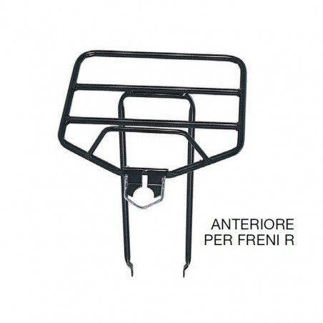 Portapacco da trasporto anteriore nero tipo postino per bici R  - 1