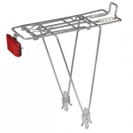 Rear rack adjustable in iron silver  - 1