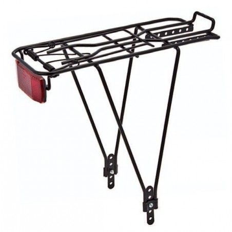 Rear rack adjustable in iron black  - 1