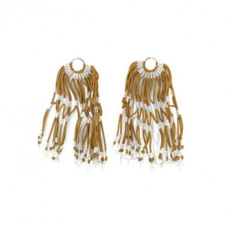 Rete in elastico marrone  - 1