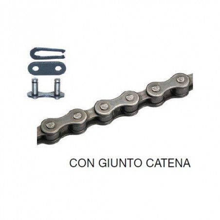 Catena 1 velocità 112 maglie con giunto catena  - 1