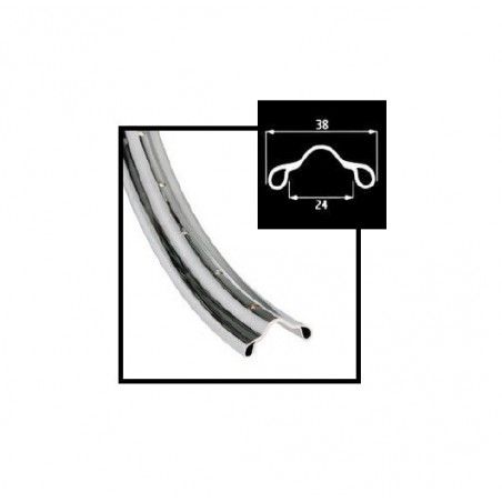 Cerchio in acciaio cromato R 26 3/8  - 1