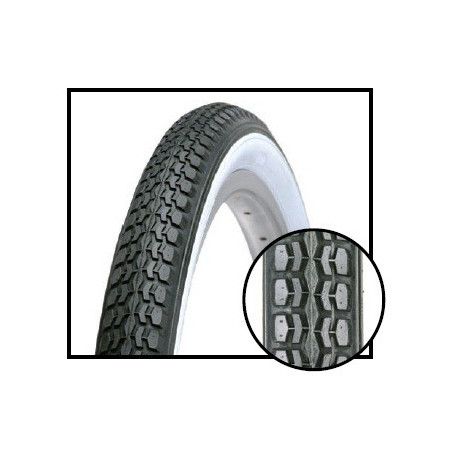 Copertone 24 x 1.75 Bianco/Nero tradizionale  - 1