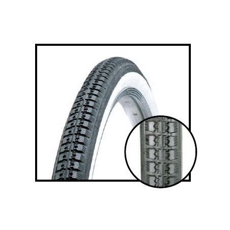 Tires 26 x 1.1 / 2 Black/White Traditional BONIN - 1
