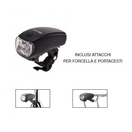 Headlight 5 LED Black Adventure 3 functions  - 1