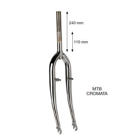 Fork MTB 26 chrome sleeve 21 mm  - 1
