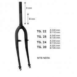 Mtb 20 black 1" stanchion fork  - 1